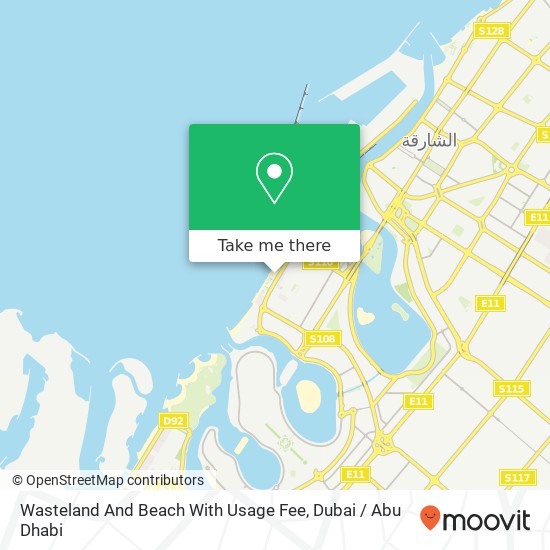 Wasteland And Beach With Usage Fee map
