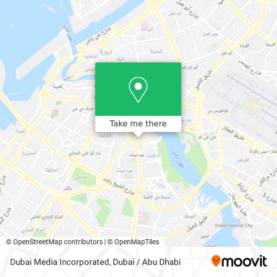 Dubai Media Incorporated map