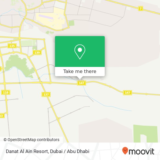 Danat Al Ain Resort map