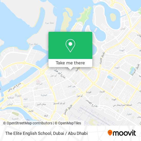 The Elite English School map