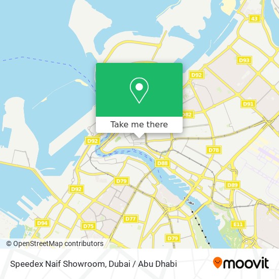 Speedex Naif Showroom map