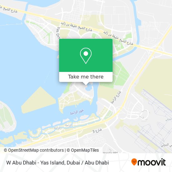 W Abu Dhabi - Yas Island map