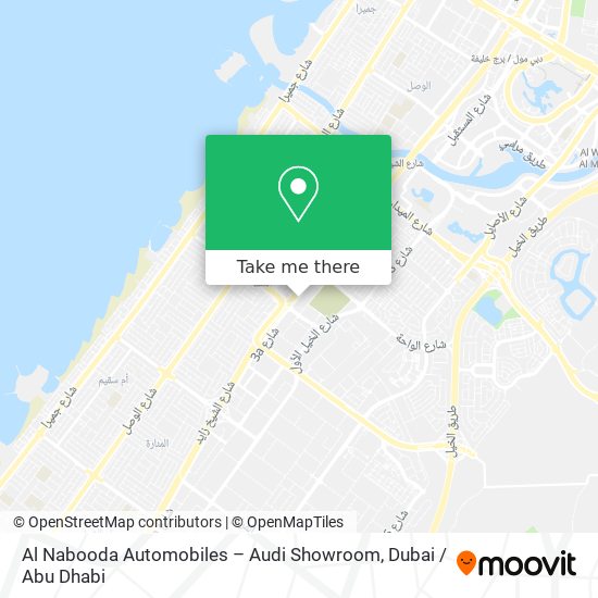 Al Nabooda Automobiles – Audi Showroom map