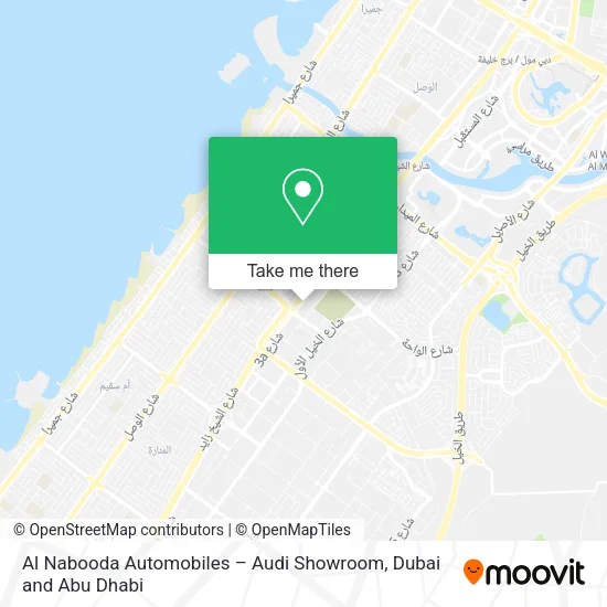 Al Nabooda Automobiles – Audi Showroom map