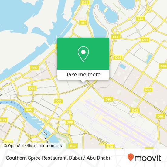 Southern Spice Restaurant map