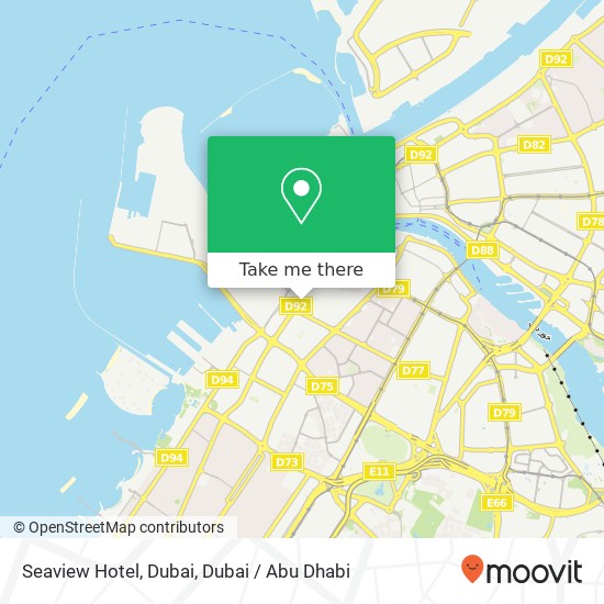 Seaview Hotel, Dubai map