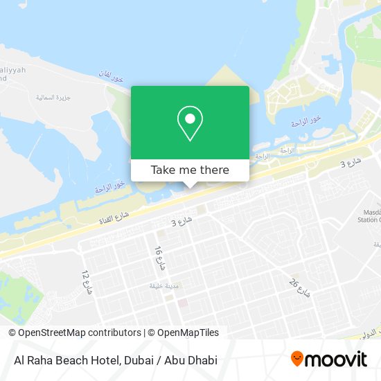 Al Raha Beach Hotel map