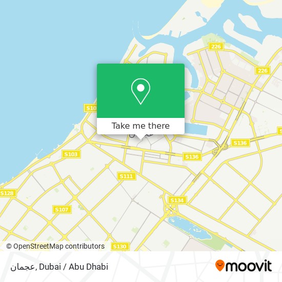 عجمان map