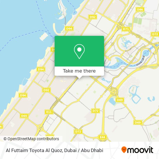 Toyota Showroom Dubai Sheikh Zayed Road Location Map
