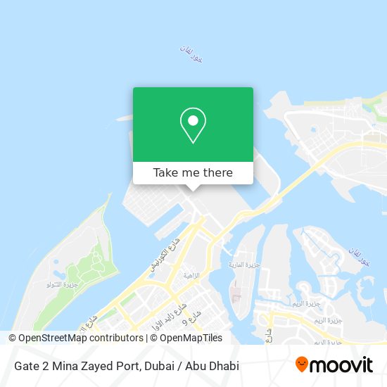 Gate 2 Mina Zayed Port map