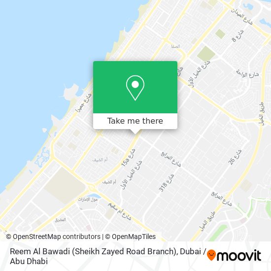 Reem Al Bawadi (Sheikh Zayed Road Branch) map