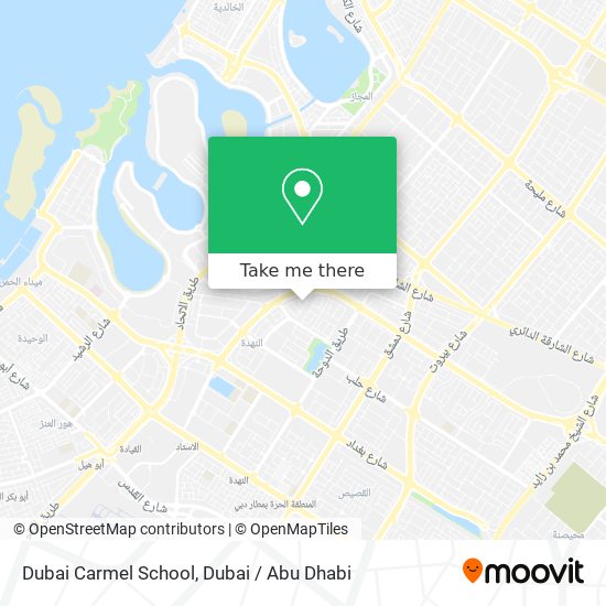 Dubai Carmel School map