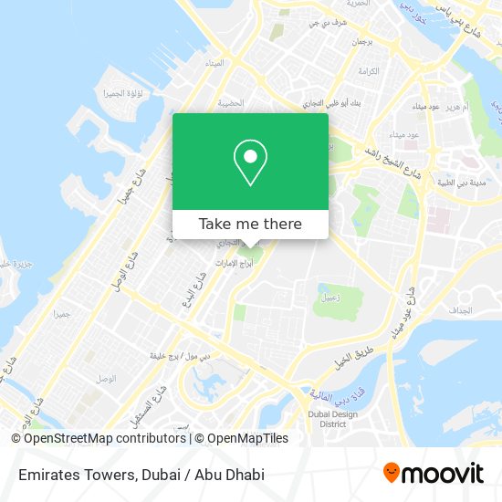 Emirates Towers map