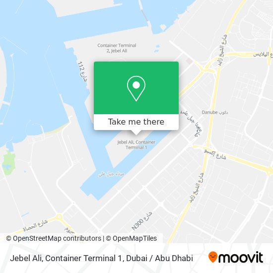 Jebel Ali, Container Terminal 1 map