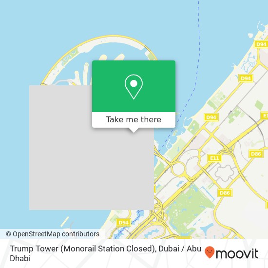 Trump Tower (Monorail Station Closed) map