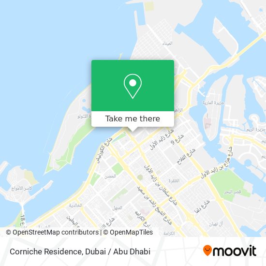 Corniche Residence map
