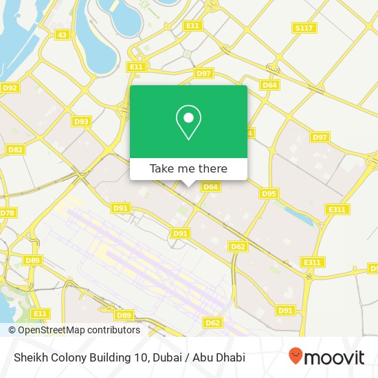 Sheikh Colony Building 10 map