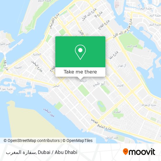 سفارة المغرب map