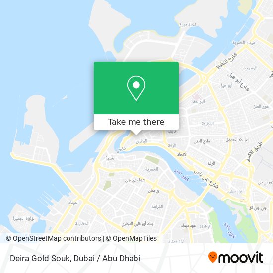 Deira Gold Souk map