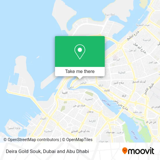 Deira Gold Souk map