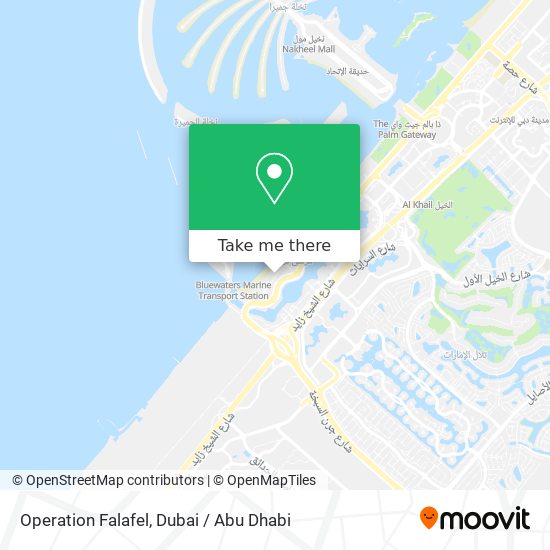 Operation Falafel map