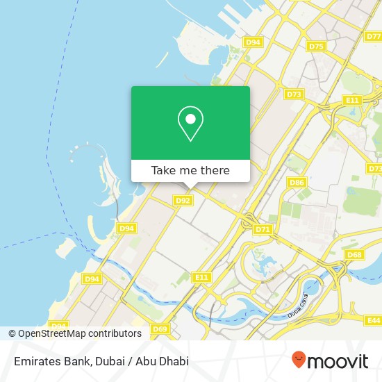 Emirates Bank map