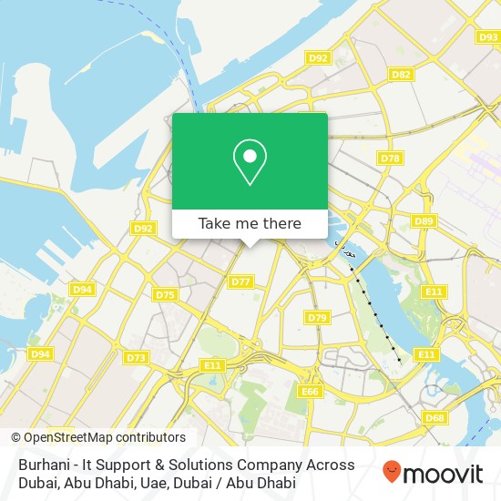 Burhani - It Support & Solutions Company Across Dubai, Abu Dhabi, Uae map