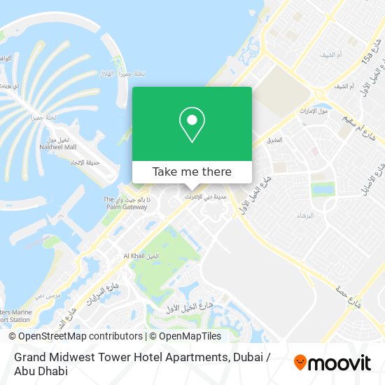 Grand Midwest Tower Hotel Apartments map