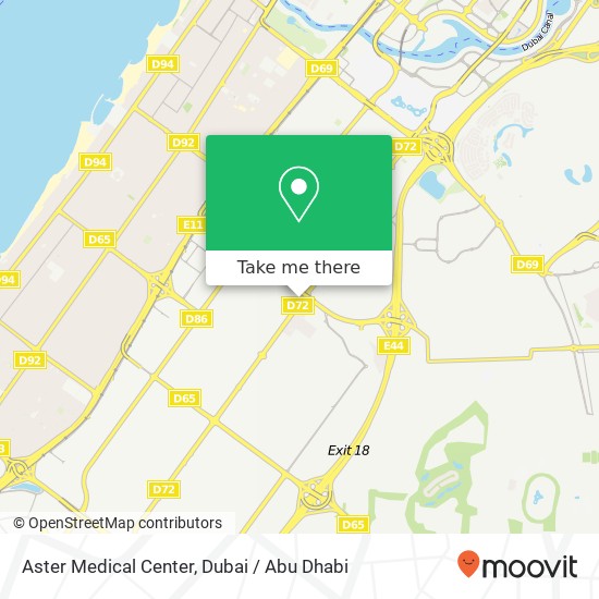 Aster Medical Center map