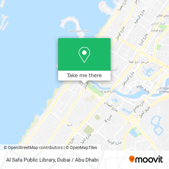 Al Safa Public Library map