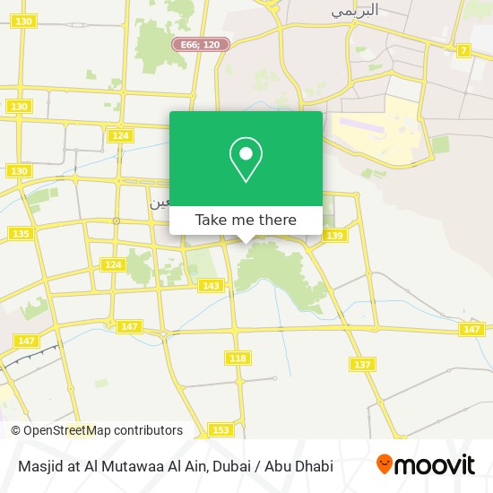 Masjid at Al Mutawaa Al Ain map