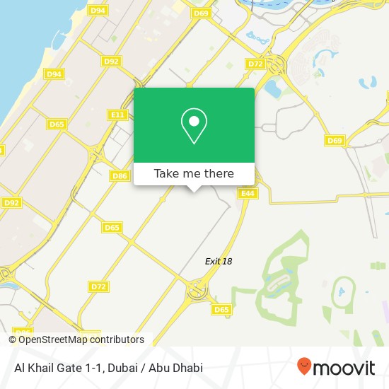 Al Khail Gate 1-1 map