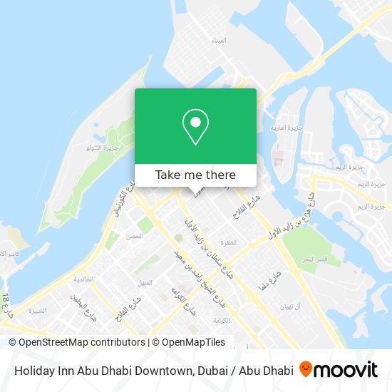 Holiday Inn Abu Dhabi Downtown map