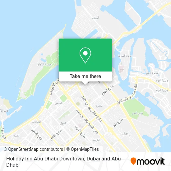 Holiday Inn Abu Dhabi Downtown map