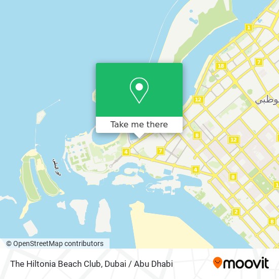 The Hiltonia Beach Club map