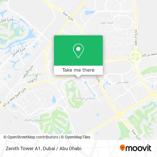 Zenith Tower A1 map