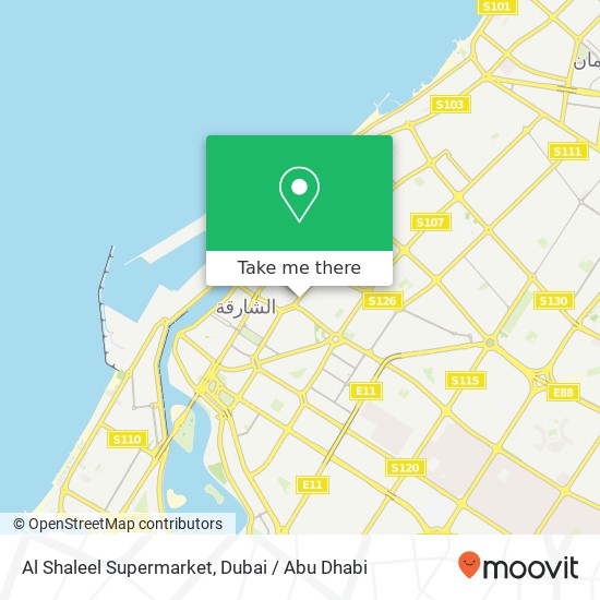 Al Shaleel Supermarket map