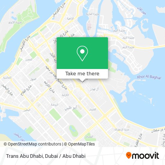 Trans Abu Dhabi map