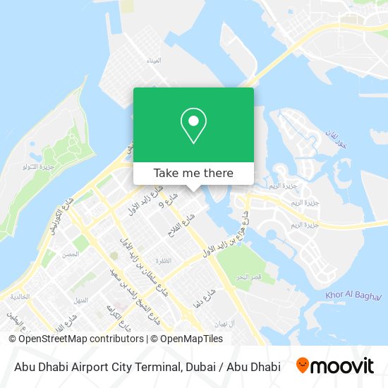 Abu Dhabi Airport City Terminal map