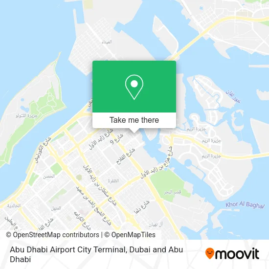 Abu Dhabi Airport City Terminal map