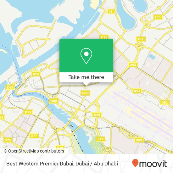 Best Western Premier Dubai map