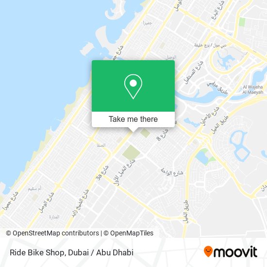 Ride Bike Shop map