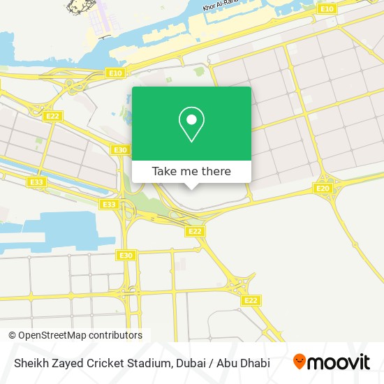 How to get to Sheikh Zayed Cricket Stadium in Abu Dhabi by Bus?