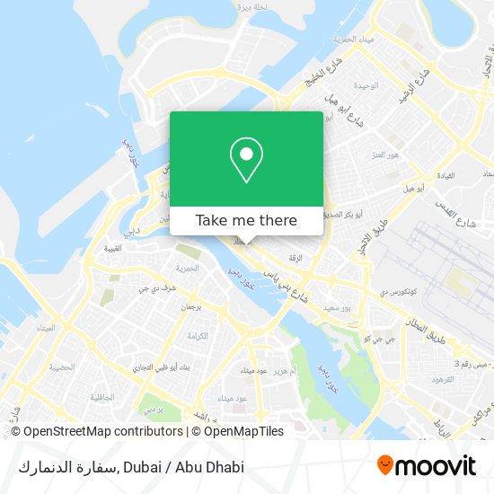 سفارة الدنمارك map