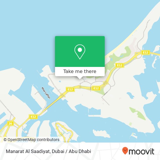 Manarat Al Saadiyat map