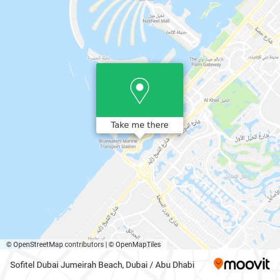Sofitel Dubai Jumeirah Beach map