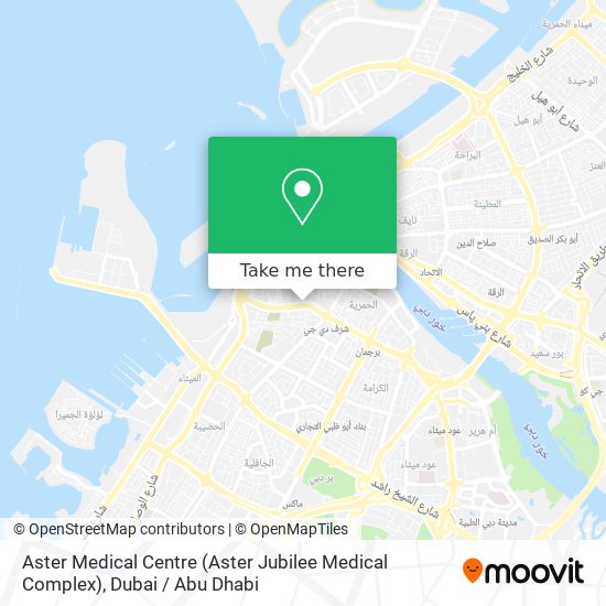 Aster Medical Centre (Aster Jubilee Medical Complex) map