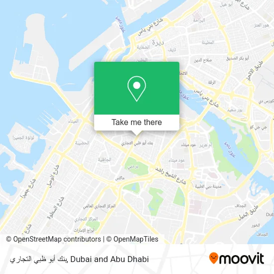بنك أبو ظبي التجاري map