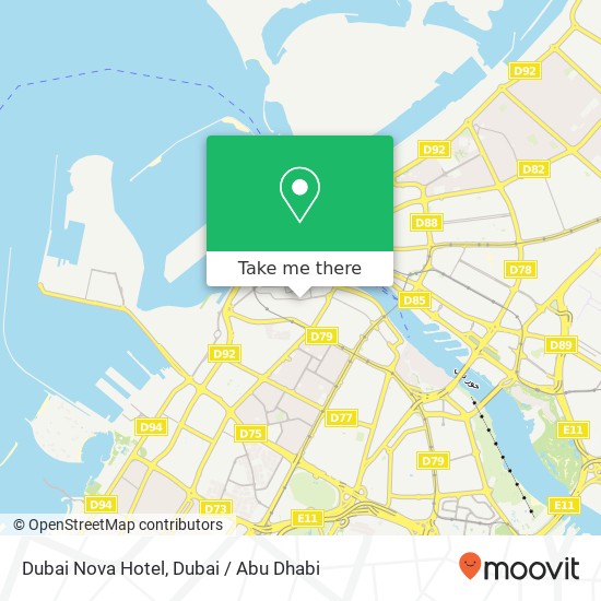 Dubai Nova Hotel map