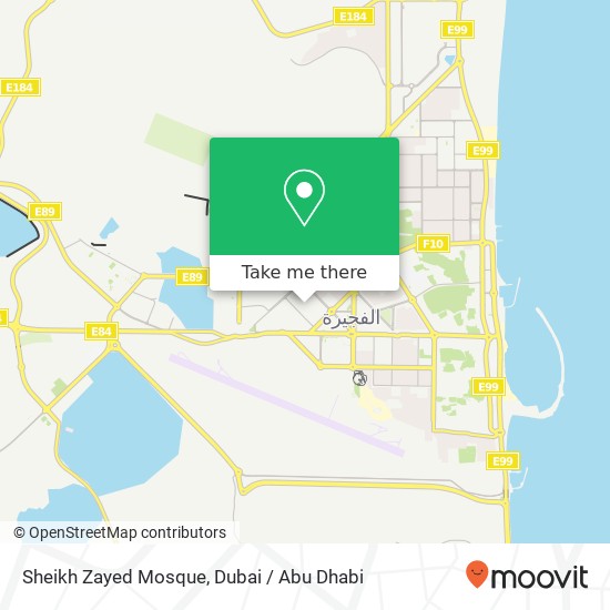 Sheikh Zayed Mosque map